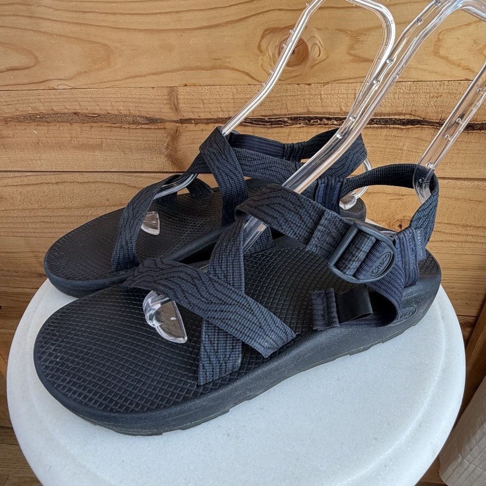 Chaco Men's 12 Navy Blue Z/Cloud Classic Strap Toe Walking Hiking Water Sandals